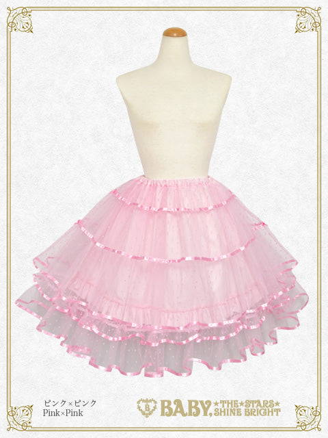 BABY ドットチュールペチコート オフ白×サックス ドットチュールペチコート – BABY, THE STARS SHINE BRIGHT