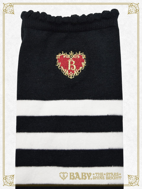 Princess Drop Embroidery Border Over-knee Socks
