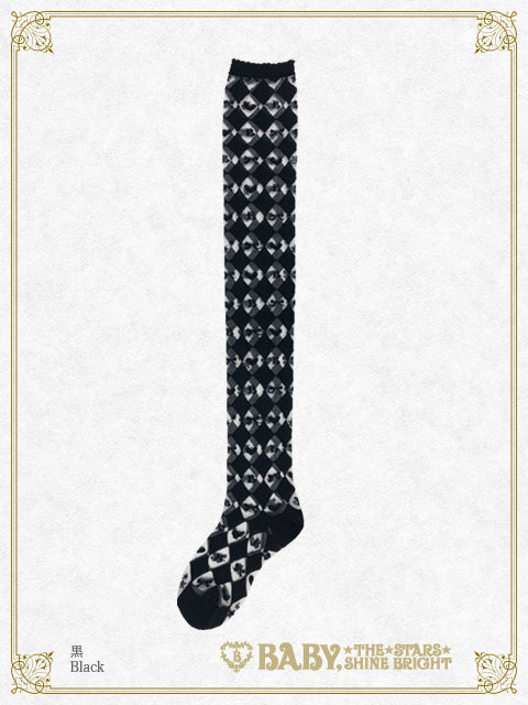 BABY Diamond Pattern See-through Over-the-Knee Socks