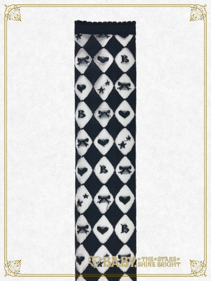 BABY Diamond Pattern See-through Over-the-Knee Socks