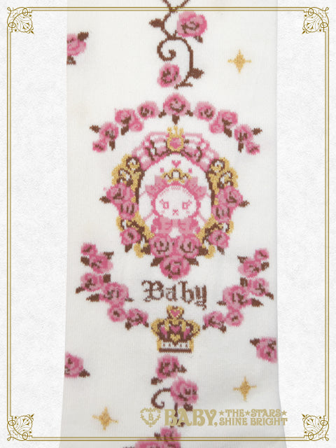 Bravery Rose様確認用♡イニシャルオブジェ くみゃちゃんの La Princesse Éternelle柄 オーバーニーソックス