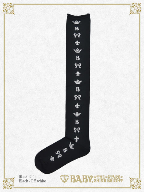 Baby Crown Ribbon Over-knee socks