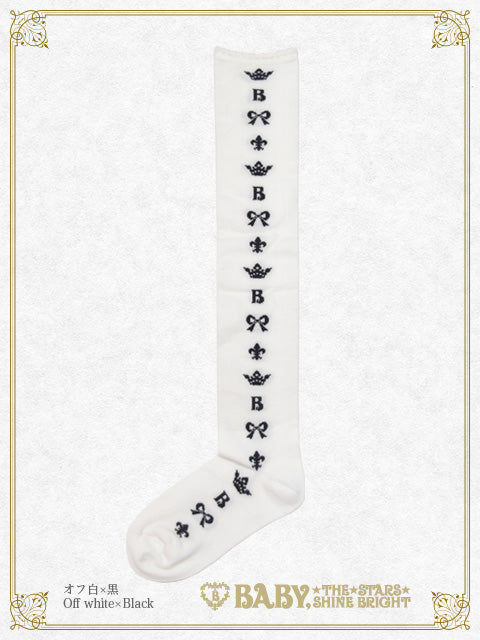 Baby Crown Ribbon Over-knee socks