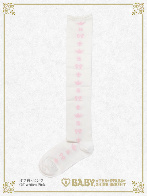 Baby Crown Ribbon Over-knee socks