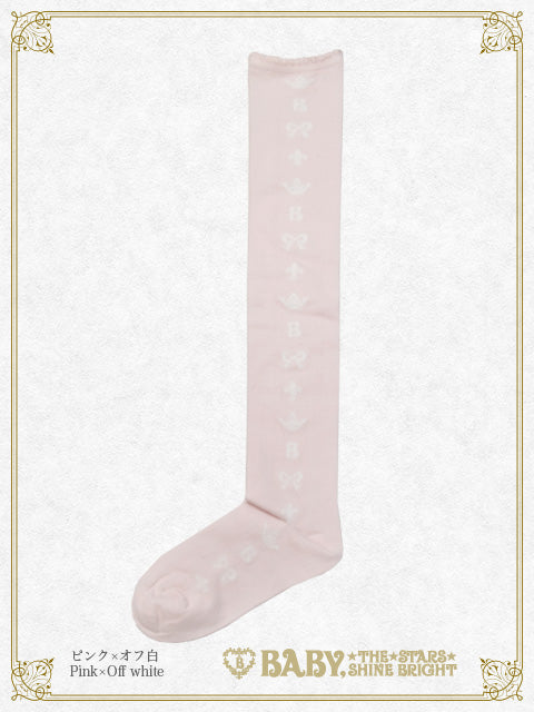 Baby Crown Ribbon Over-knee socks