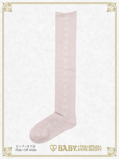 Baby Crown Ribbon Over-knee socks