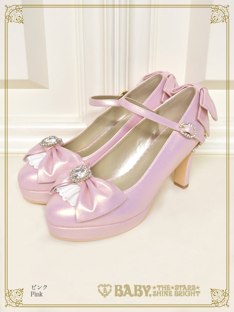 Cinderellaクリスタルハートパンプス