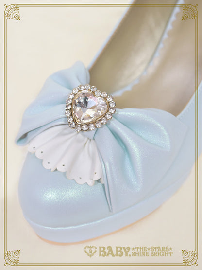 Cinderellaクリスタルハートパンプス
