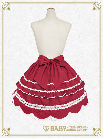 【予約】裾スカラップスカート