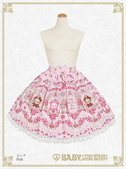 【予約】くみゃちゃんの La Princesse Éternelle柄 スカート