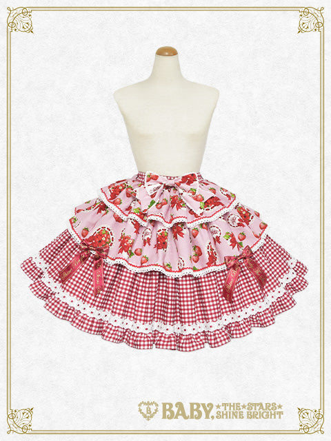 Love’s Strawberry Afternoon Tea柄 スカートセット Love's Strawberry Afternoon Tea Skirt – BABY, THE STARS SHINE BRIGHT