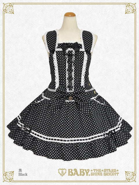 [Pre-order] Dot twill Rabbit Salopette