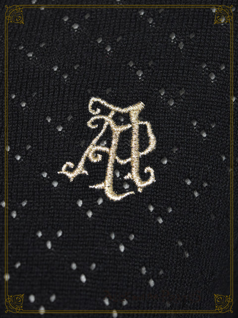 A/P logo embroidery frill bolero