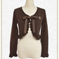 A/P logo embroidery frill bolero