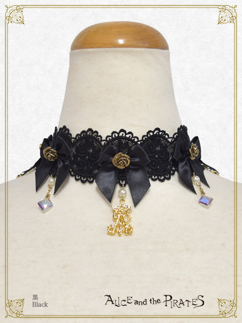 Wonder about you in the silent moonlit night lace choker