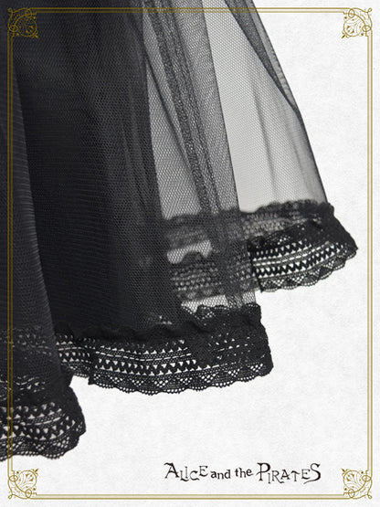 Long hard tulle panier