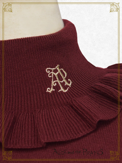 A/P turtleneck frill pullover