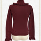 A/P turtleneck frill pullover