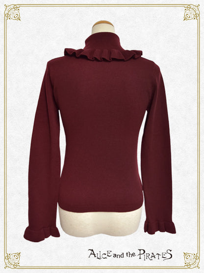 A/P turtleneck frill pullover