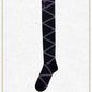 A/P lace up ribbon over knee socks