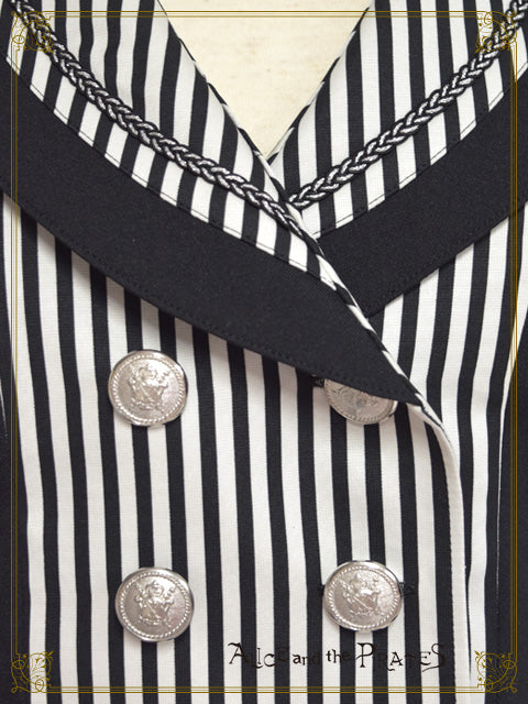 Brilliant Notice from Phantom thief stripe short length vest