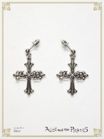 [Pre-order] A/P Cross pierced earrings