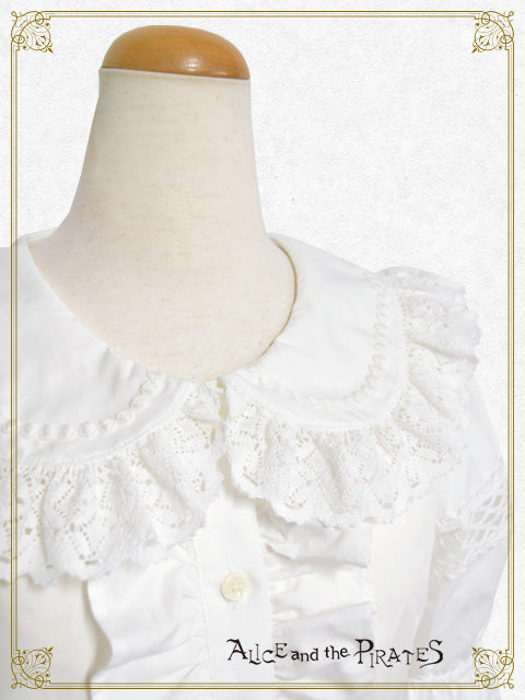 sailor collar half sleeve blouse