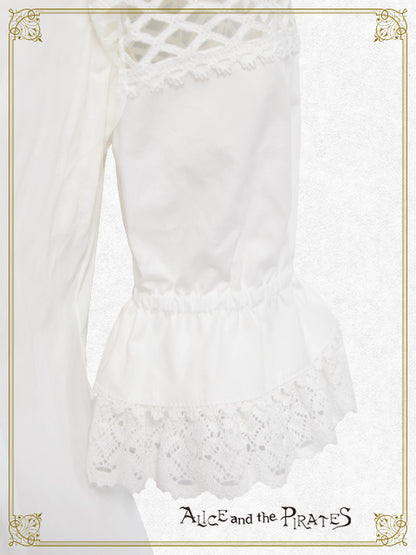 sailor collar half sleeve blouse