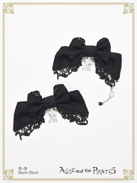 Spider Web Lace Ribbon Clip