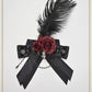 Le petit chaperon noir ribbon clip