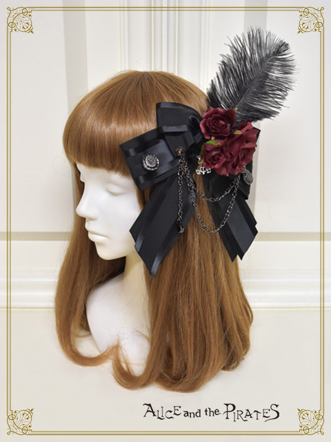 Le petit chaperon noir ribbon clip