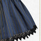 dobby striped tiered jumper skirt