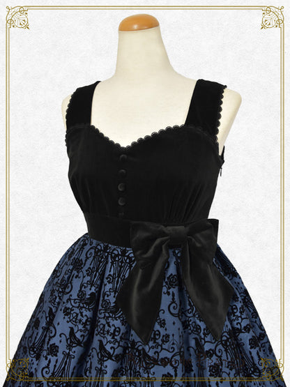 シャンデリアフロッキージャンパースカート