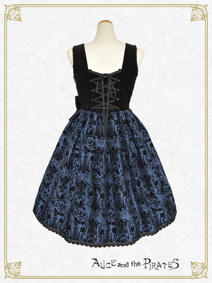 シャンデリアフロッキージャンパースカート