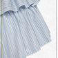 dobby stripe sailor one piece dress