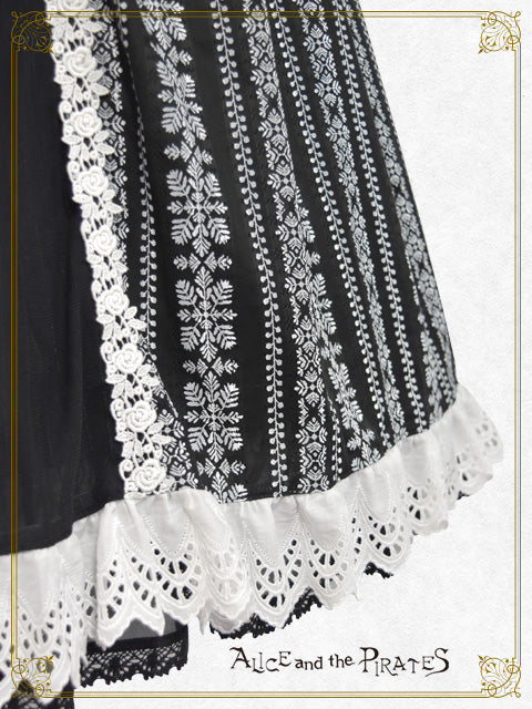 ～Eden～Black Roses ＆ Drops of Light dobby long one piece dress