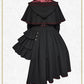 Le petit chaperon noir coat dress with cape