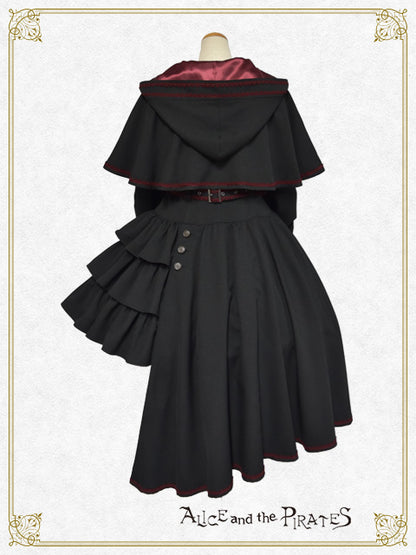 Le petit chaperon noirケープ付きコートワンピース