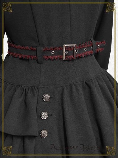 Le petit chaperon noirケープ付きコートワンピース