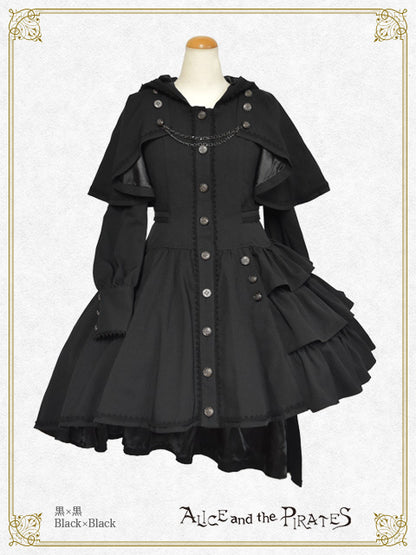 Le petit chaperon noirケープ付きコートワンピース