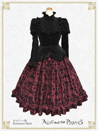 Chandelier-flocky one piece dress