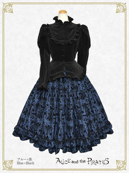 Chandelier-flocky one piece dress