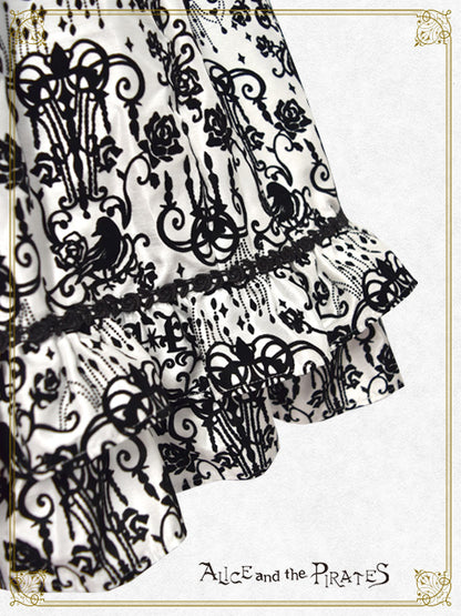 Chandelier-flocky one piece dress