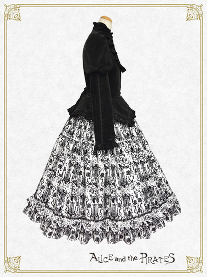 Chandelier-flocky one piece dress