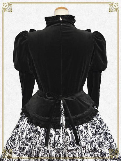 Chandelier-flocky one piece dress