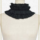 Monochrome gauze frill collar