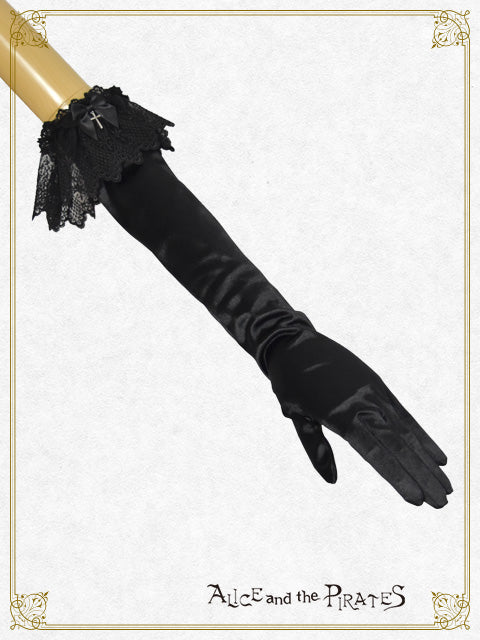 [Pre-order] Cross Ribbon Long Gloves