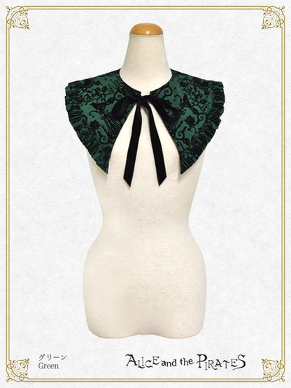 シャンデリアフロッキー付け衿