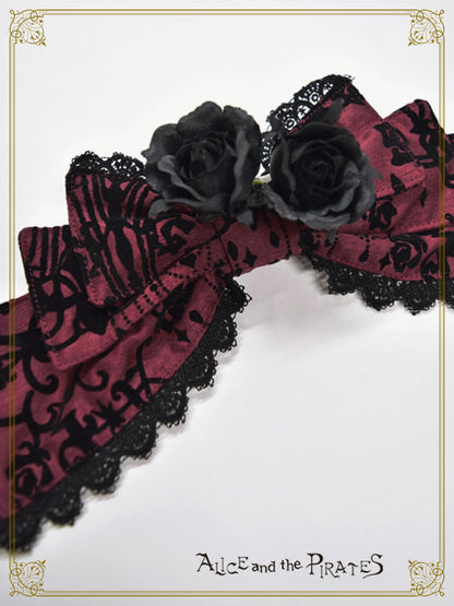 シャンデリアフロッキーコサージュリボン