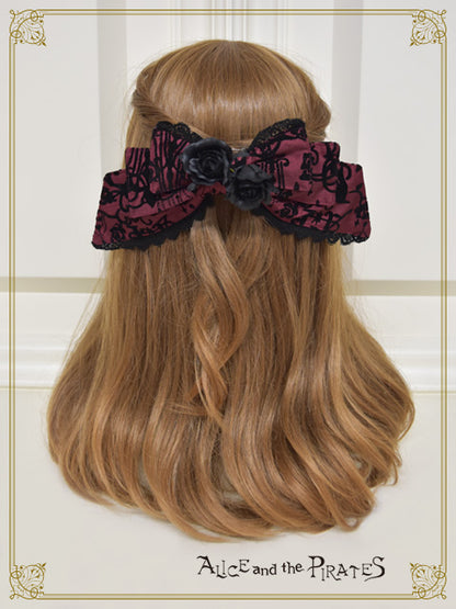 シャンデリアフロッキーコサージュリボン